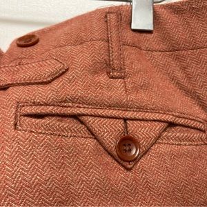 Anthropologie Orange Tweed Pant Size 4
